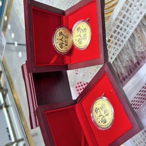 七夕情人節(jié)0.1克黃金大餅1克足金999禮物